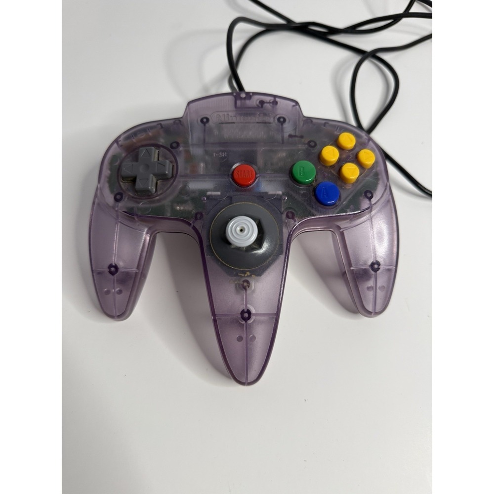 Official Nintendo 64 N64 Authentic OEM Controller Atomic Purple Tested - Picture 2 of 4